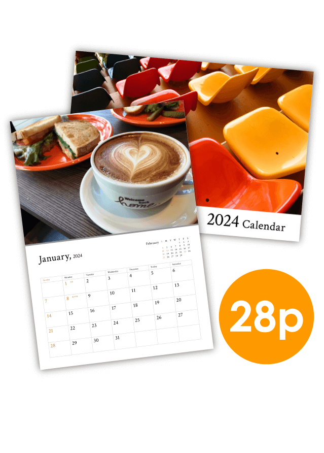 Simple Calendar 2024 - Serif(28P)