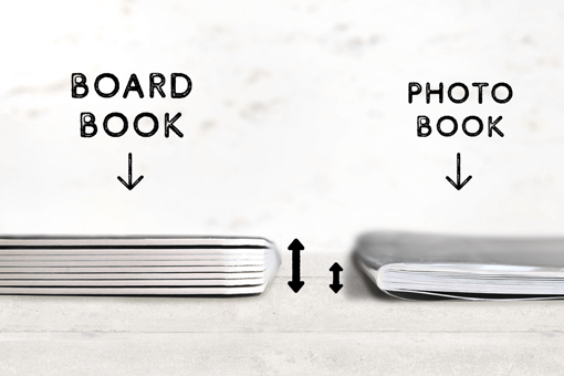 Board Book is thickness. You don't have to worry about tears or folds.
