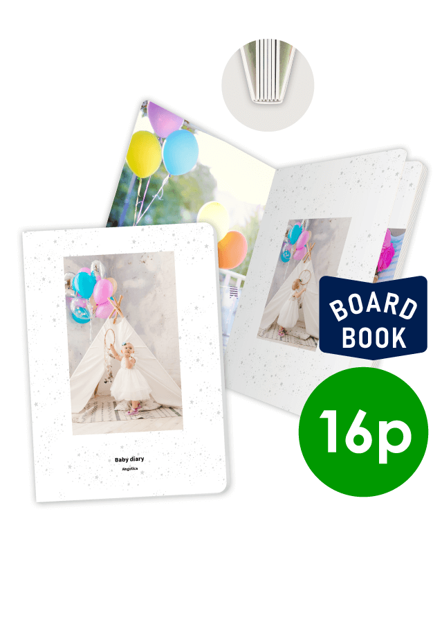 PORTFAVIO STAR - SHINY WHITE - boardbook 16P