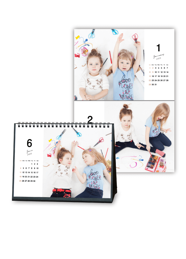 Calendar「Simple_Calendar2023_square_sans-serif」