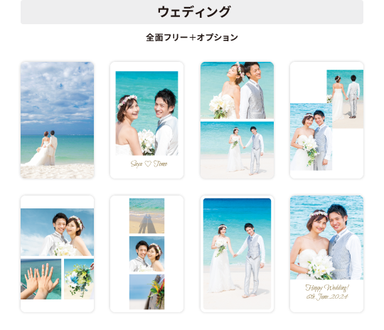 全面フリー+オプションデザイン