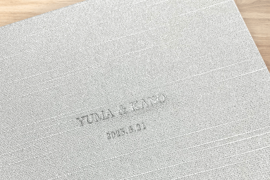プレミアムボード-Wedding-は、特別感のある「箔押し加工」