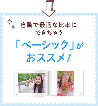 自動で最適な比率にできちゃう「ベーシック」がおススメ！