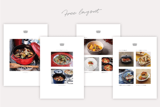 ZWILLING-STAUBの料理画像メインのテンプレートレイアウト画像